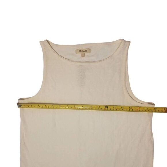 NWT Madewell Cream Colored Tank Top Sleeveless Top Size M - Picture 5 of 6